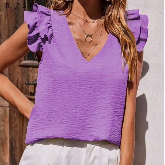 Brand New Blouse / Top Mauve Purple Size 12 (XL) - Picture 3 of 6